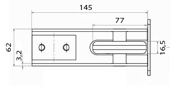 Rolka najazdowa bramy przesuwnej do profilu belki 80mm x 80mm - obrazek 3