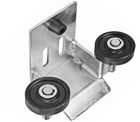 Uchwyt najazdu bramy przesuwnej z rolkami do profilu belki 80mm x 80mm - obrazek 2