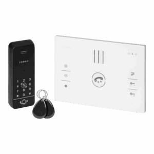 SANDI, ZESTAW DOMOFONOWY JEDNORODZINNY BIAŁY